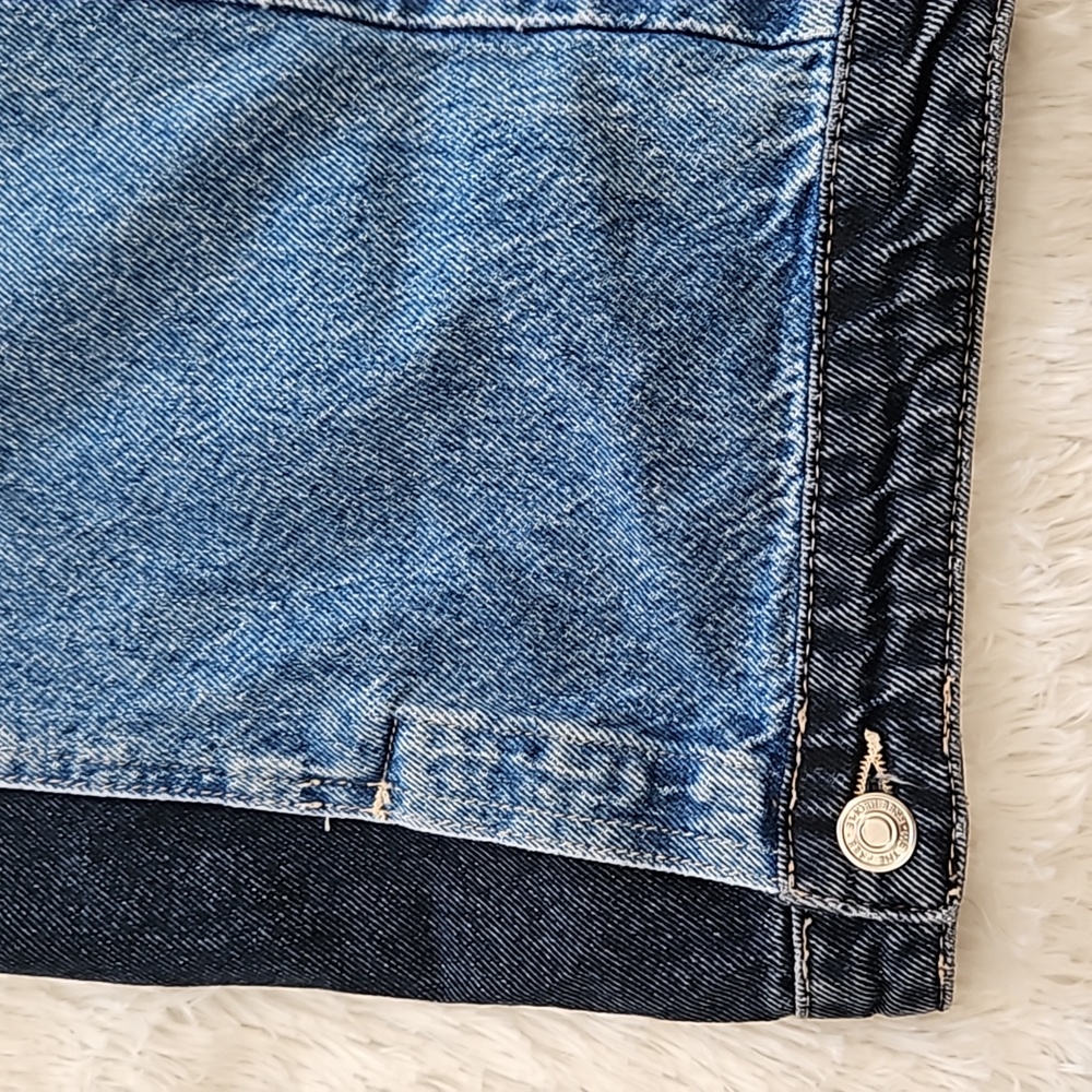 Free People We The Free Moonlit Moto Slim Bootcut Jeans Darkside NWT - Picture 8 of 14